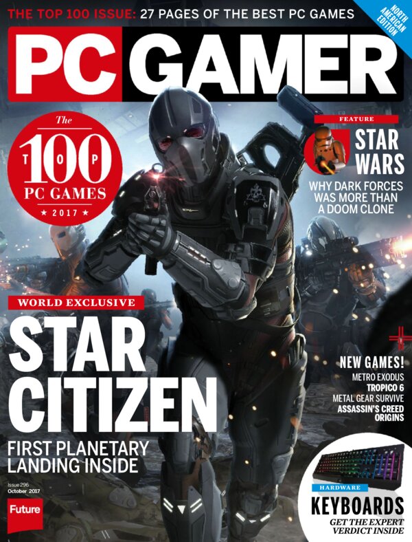 PC Gamer USA   Issue 296 October 2017 cover